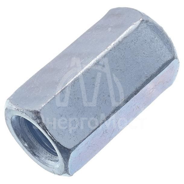 Гайка соединительная М8 цинк. DIN 6334 (уп.50шт) класс прочности 6. пакет СТРОЙМЕТИЗ UTORM3050058