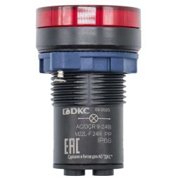 Индикатор сигнальный со встроенным диодом 9-24В красн. DKC M22L-F24RPP