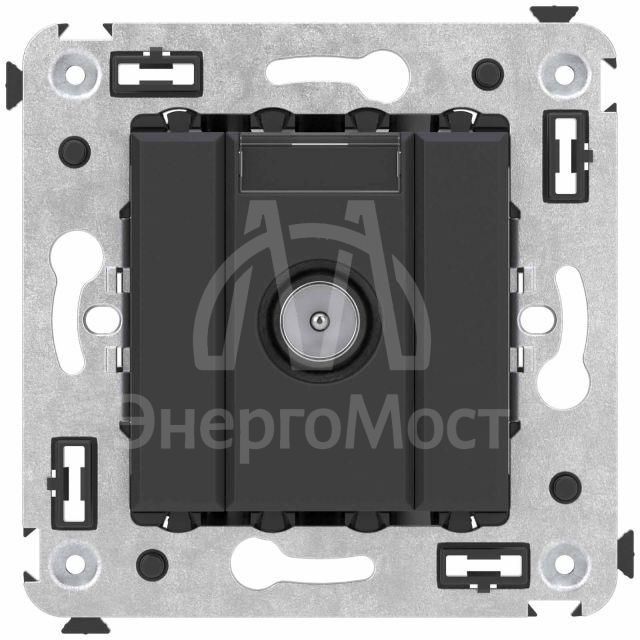 Розетка телевизионная оконечная TV СП Avanti &amp;quot;Черный матовый&amp;quot; DKC 4412523