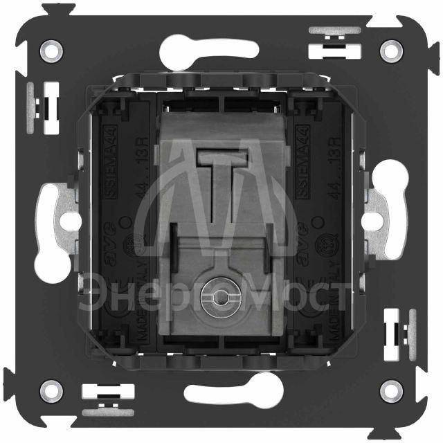 Розетка телевизионная оконечная TV СП Avanti &amp;quot;Черный матовый&amp;quot; DKC 4412523