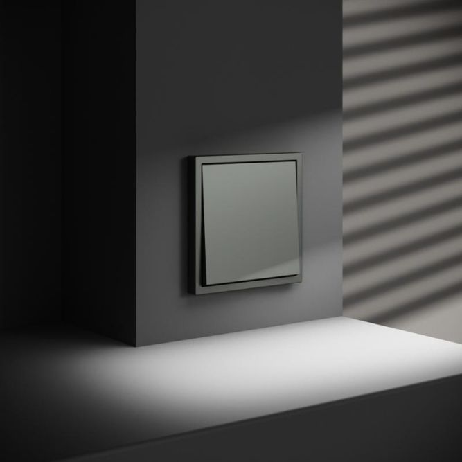 Переключатель проходной 1-кл. СП S70 10А механизм титан Voltum VLS010306