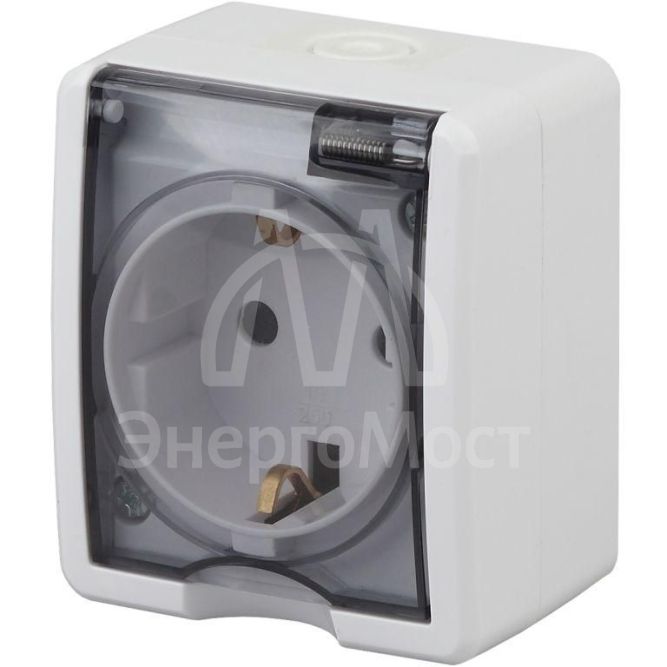 Розетка ОП 11-2401-01 2P+E IP54 16АХ-250В Эксперт бел. ЭРА Б0020712