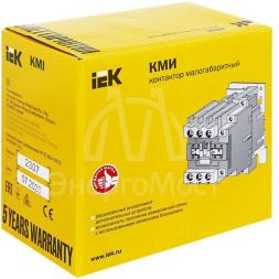 Контактор КМИ-46512 65А 230В/АС3 1НО;1НЗ IEK KKM41-065-230-11