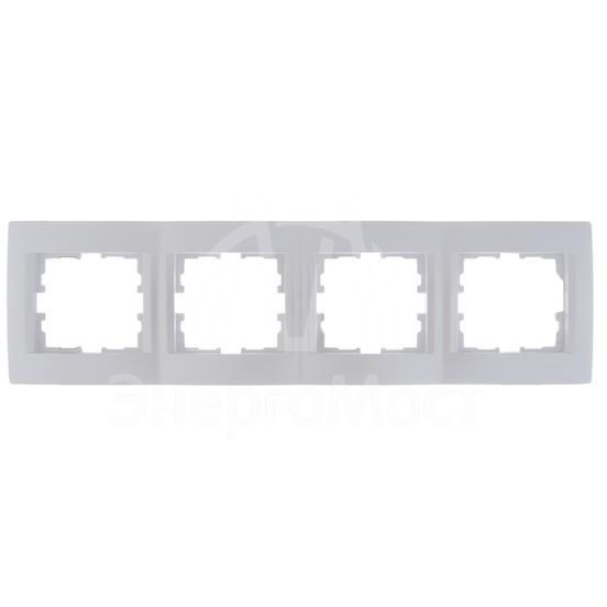 Рамка 4-м Karina горизонт. жемчуж./бел. перламутр LEZARD 707-3000-149