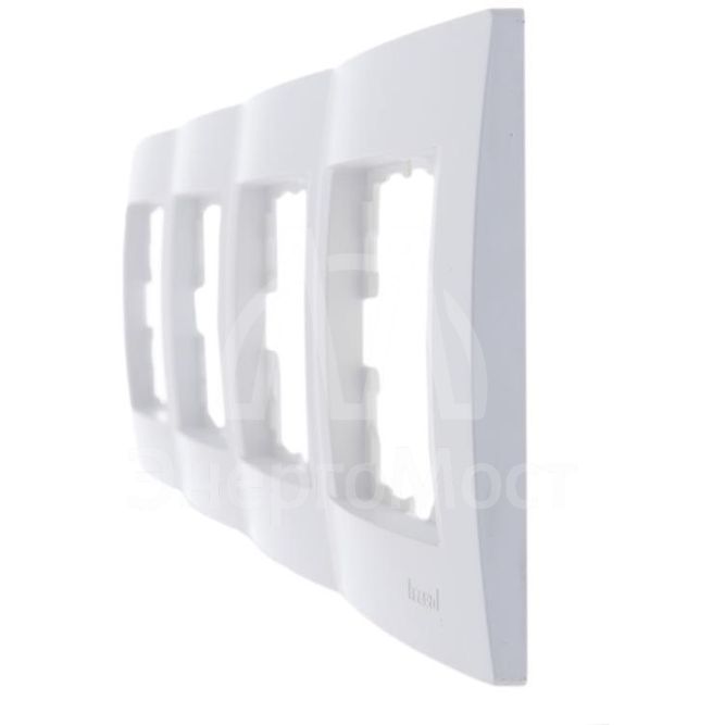 Рамка 4-м Karina горизонт. жемчуж./бел. перламутр LEZARD 707-3000-149