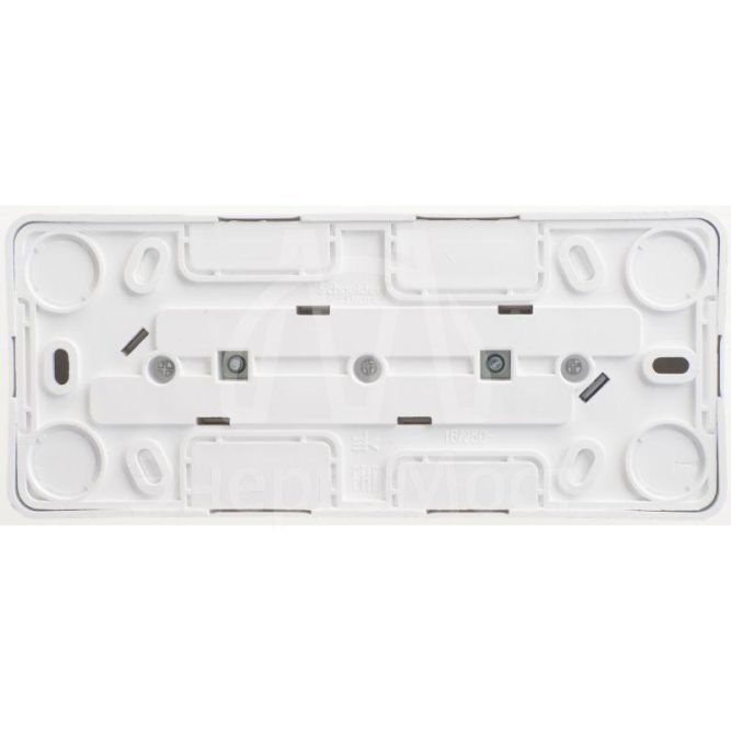 Розетка 3-м ОП Этюд 16А 250В без защ. шторок с заземл. бел. SchE PA16-011B