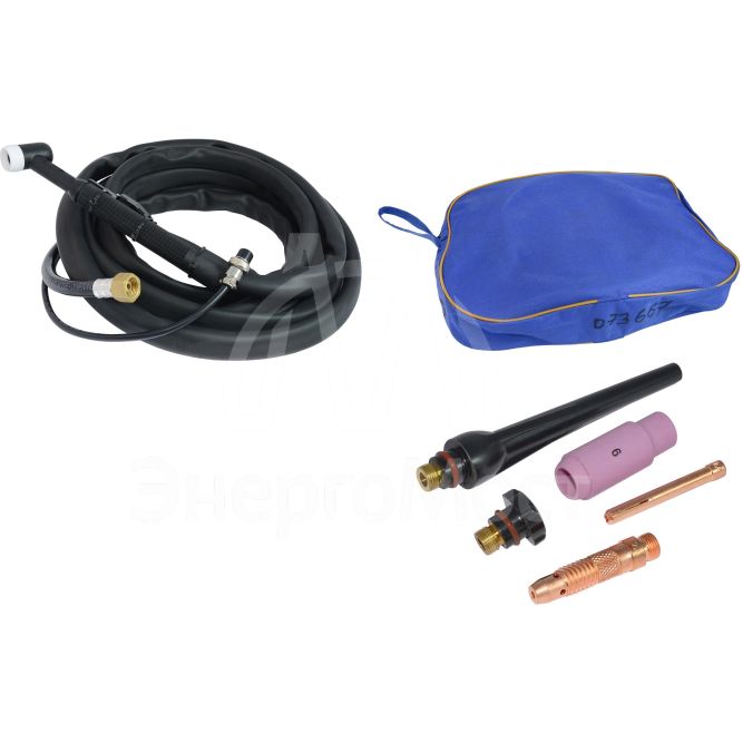 Горелка сварочная TIG  с газовым охлаждением WP-17 (2-pin, 4м) / Torch for TIG welding