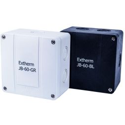 Коробка распределительная 110х110х67мм IP65 в комплекте с клеммным рядом 5х6кв.мм 41А черн. Extherm JB-60-BL