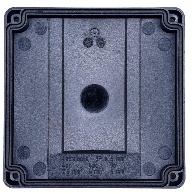 Коробка распределительная 110х110х67мм IP65 в комплекте с клеммным рядом 5х6кв.мм 41А черн. Extherm JB-60-BL