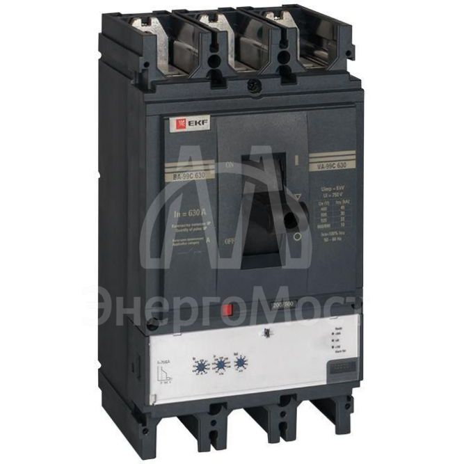 Выключатель автоматический 3п 630/630А 45кА ВА-99C Compact NS PROxima EKF mccb99C-630-630