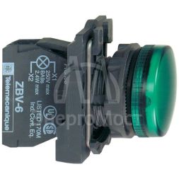 Лампа сигнальная 22мм 230-240В зел. SchE XB5AVM3