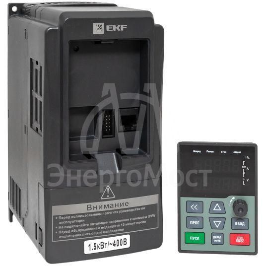 Преобразователь частоты 1.5/2.2кВт 3х400В VECTOR-100 PROxima EKF VT100-1R5-3B