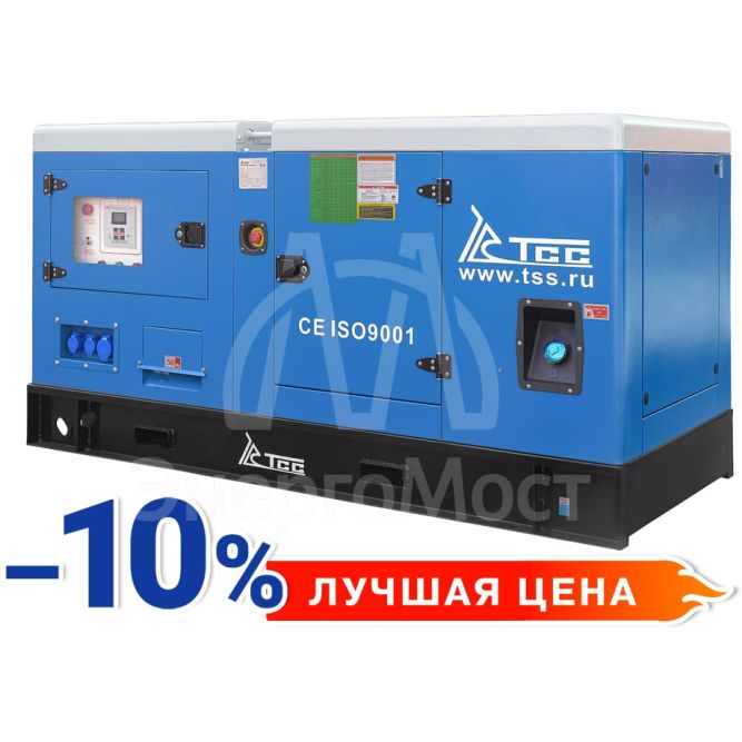 Дизельный генератор ТСС АД-24С-Т400-1РКМ11 в шумозащитном кожухе