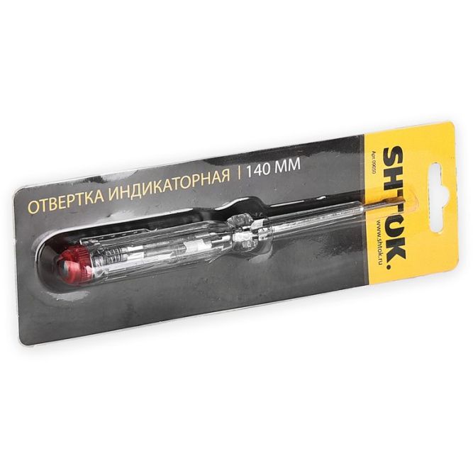 Отвертка-индикатор 140мм (09050) SHTOK 376315