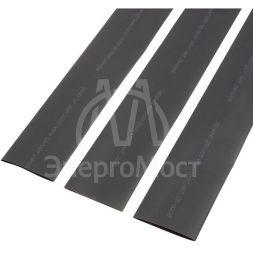 Трубка термоусадочная 50.0/25.0 1м черн. Rexant 25-0006