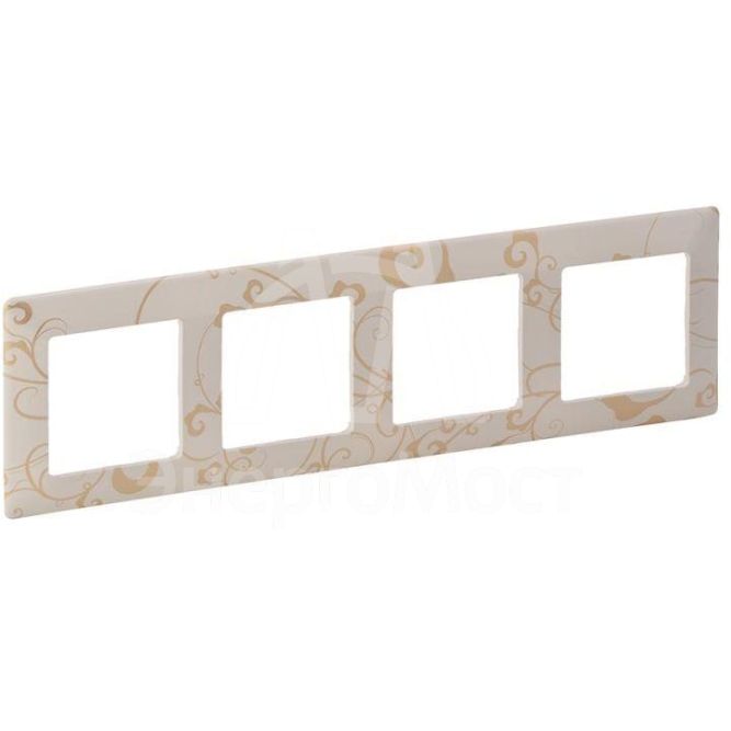 Рамка 4-м Valena Life универсальная ампир беж. Leg 754114