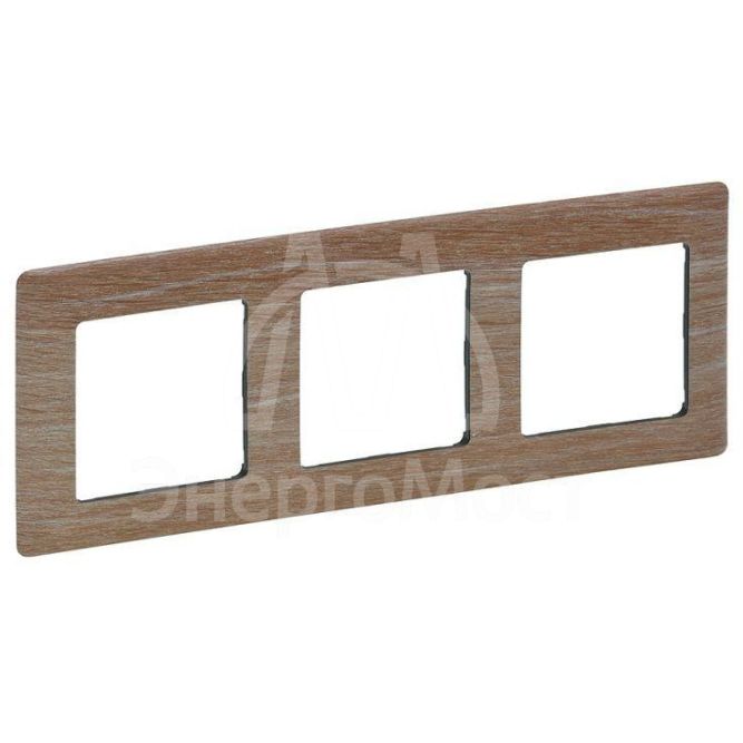 Рамка 3-м Valena Life универсальная свет. дерево Leg 754183