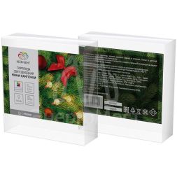 Гирлянда светодиодная &amp;quot;Мини-лампочки&amp;quot; 1.5м 10LED мультиколор провод прозр. 2хAA (батарейки не в комплекте) Neon-Night 303-074