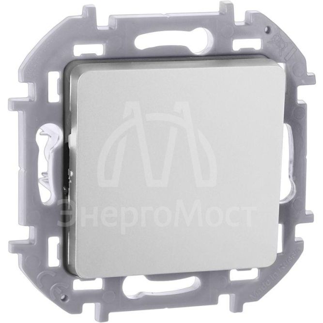 Переключатель 1-кл Inspiria 250В 10AX алюм. Leg 673652