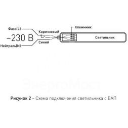 Светильник светодиодный SPP-201-0-65K-E36 36Вт 6500К 3420лм IP65 1200мм линейный с БАП 1ч матов. Эра Б0056748