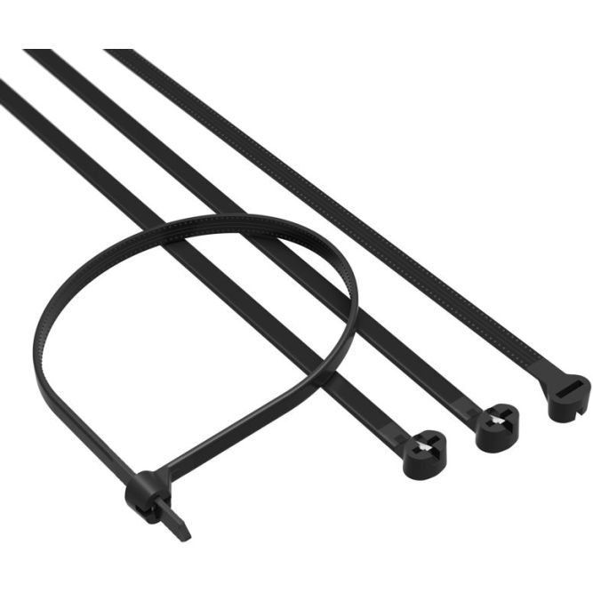 Хомут кабельный 4.8х370 P6.6 с двойн. замком черн. (уп.100шт) DKC 21319SR