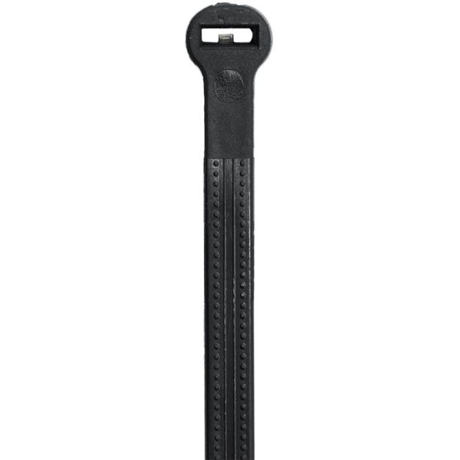 Хомут кабельный 4.8х370 P6.6 с двойн. замком черн. (уп.100шт) DKC 21319SR