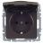 Розетка BRITE РСбш10-3-БрТБ 16А IP20 с заземл. защ. шторки с крышкой бронза IEK BR-R16-16-K45