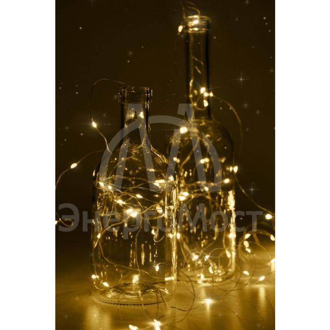 Гирлянда DC-G05-20YS2 20LED 2xCR2032(в компл.) желт. (уп.2шт) ФАZА 5047976