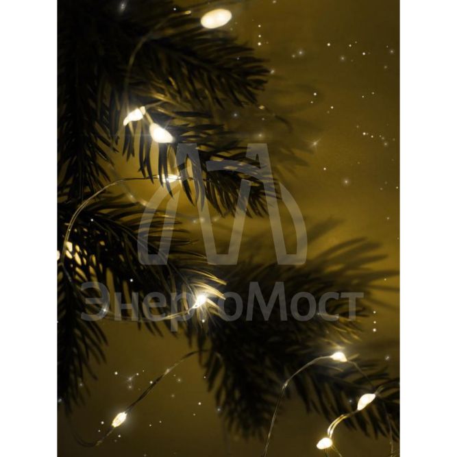 Гирлянда DC-G05-20YS2 20LED 2xCR2032(в компл.) желт. (уп.2шт) ФАZА 5047976