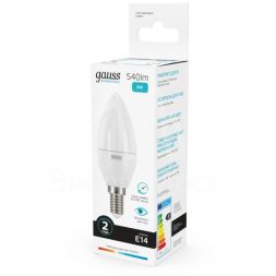 Лампа светодиодная Elementary Candle E14 8Вт 4100К Gauss 33128