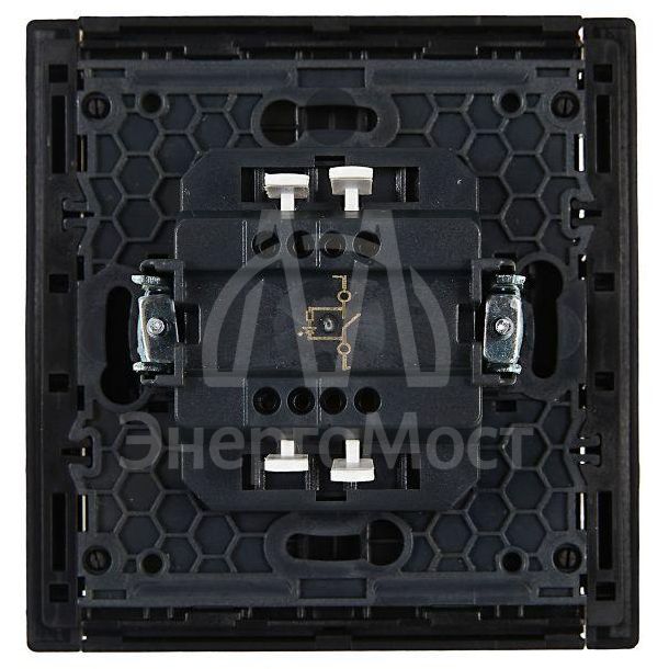 Выключатель 1-кл. СП FORTE&amp;amp;PIANO 10А FP102 с индикацией черн. IEK FP-V10-1-10-1-K02