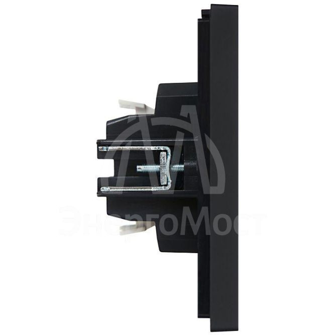 Выключатель 1-кл. СП FORTE&amp;amp;PIANO 10А FP102 с индикацией черн. IEK FP-V10-1-10-1-K02