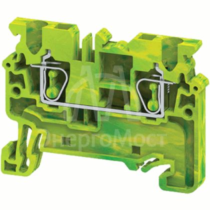 Клемма заземляющая пружинная OptiClip CXG-2.5-PE-(0.2-2.5) КЭАЗ 289759