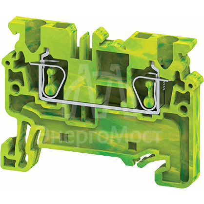 Клемма заземляющая пружинная OptiClip CXG-2.5-PE-(0.2-2.5) КЭАЗ 289759