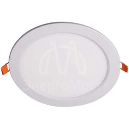 Светильник светодиодный ультратонкий встраив. PPL-R 12Вт 6500К IP40 WH d170мм круглый Jazzway 5008564A