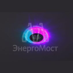 Светильник DK LD6 BL/WH декор cо светодиодной подсветкой голубой ЭРА Б0019210