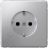 Розетка ArtGallery 16А с заземл. защ. шторки механизм алюм. SE GAL000345