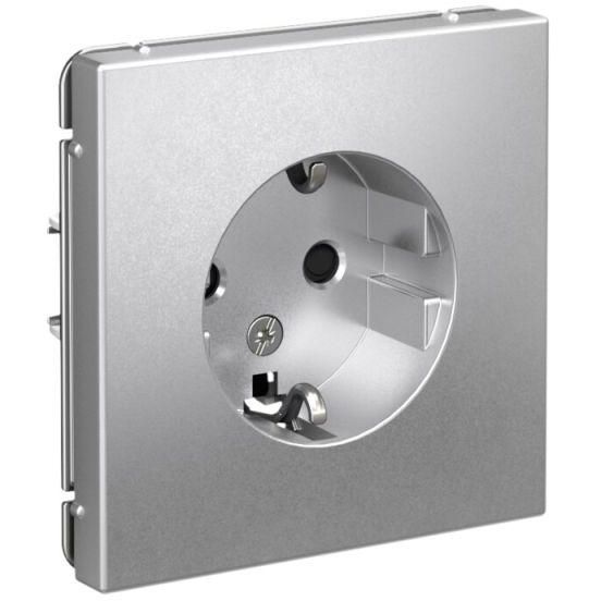 Розетка ArtGallery 16А с заземл. защ. шторки механизм алюм. SE GAL000345