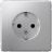 Розетка ArtGallery 16А с заземл. защ. шторки механизм алюм. SE GAL000345