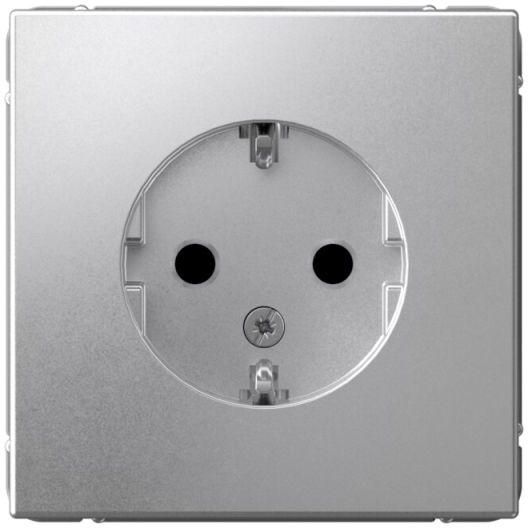 Розетка ArtGallery 16А с заземл. защ. шторки механизм алюм. SE GAL000345