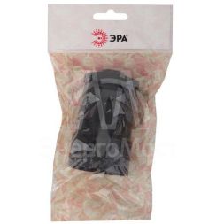 Розетка кабельная без заземл. прямая 10А черн. Rx1-B ЭРА Б0039681