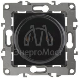 Розетка 1-м СП Эра12 12-2105-06 16А IP20 16AX 250В 2P механизм черн. Эра Б0018259