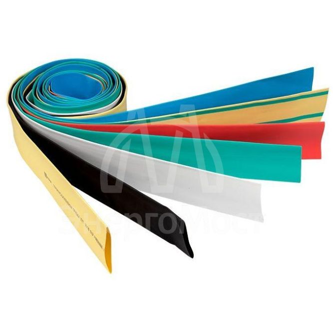 Набор трубок термоусадочных ТУТ 10/5; 12/6; 16/8; 20/10; 25/12.5; 30/15; 40/20 (7 цветов по 7шт 1м) PROxima EKF tut-n-1-r