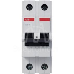 Выключатель автоматический модульный 2п C 63А 4.5кА Basic M BMS412C63 ABB 2CDS642041R0634