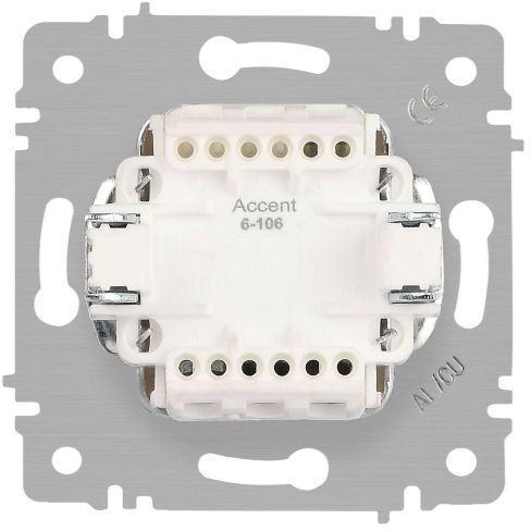 Выключатель 3-кл. СП Accent 6-106-07 10А IP20 250В AL/CU графит Intro Б0063544