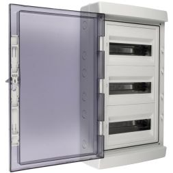 Бокс модульный накладной PDB/W 4036 GR (ЩРН-ПГ-36) IP65 пластик. Pro JazzWay 5072169