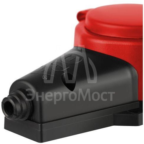 Колодка ЭРА KX-1e-RED-IP44 каучуковая с заземлением 1 розетка 16A IP44 красн. Эра Б0068412