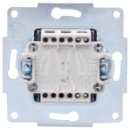 Механизм выключателя1кл. СП с индик. VESNA бел. LEZARD 742-0288-111