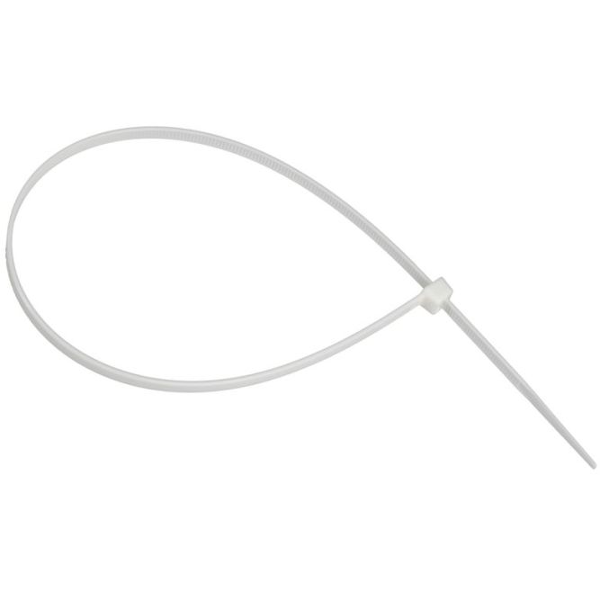 Хомут 4.8х370мм P6.6 самозатухающий бел. (уп.100шт) IEK UHH90-D048-370-100-K01