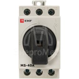 Рубильник мод. 3п MS-40A на DIN-рейку EKF ms-40d